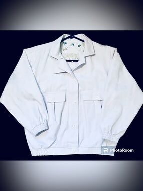 G. Pellini Bravissima Vintage 1980’s Womens S White Button Up Lined Jacket
